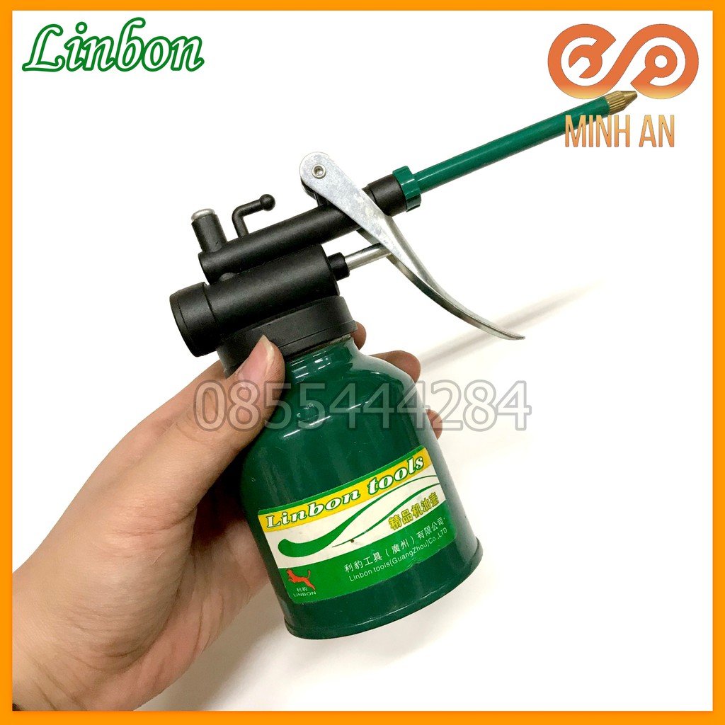 Bình châm nhớt [CHẤT LƯỢNG TỐT] kim loại/nhựa cho máy móc cơ khí, ống nhựa dẻo LINBON 250ml (Vịt dầu kim loại, nhựa)