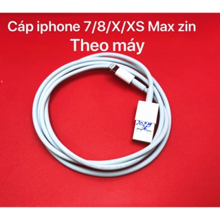 Cáp sạc iphone 7/8/x/xs max zin theo máy