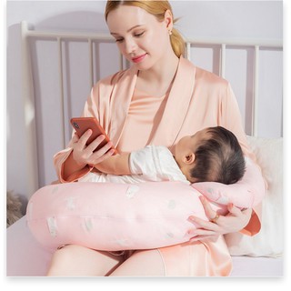 Gối kê bé bú oeko-tex 15° giúp bé nằm thoải mái khi ngủ