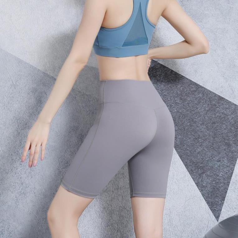 Quần tập gym nữ - Quần Legging nữ lửng ngang gối, chất liệu siêu co giãn, thoáng mát DK048