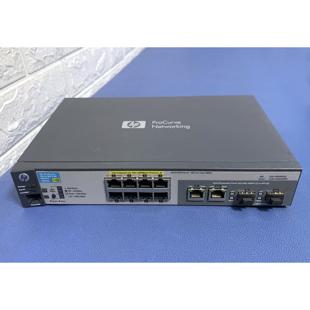 Bộ chia mạng Switch poe 8-Port 10/100 - HP 2520-8G-PoE J9137A