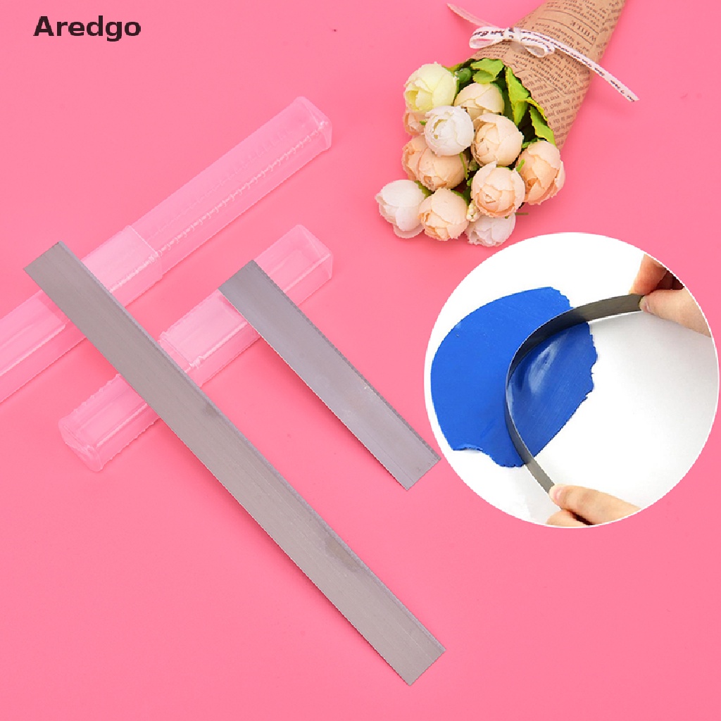 Set 2 lưỡi dao cắt đất sét bằng thép không gỉ 4&quot;/8&quot;
