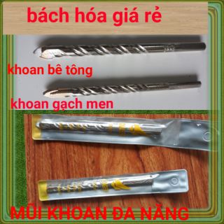 [ 6ly +8ly ] MŨI KHOAN GẠCH MEN + BÊ TÔNG KẾT HỢP