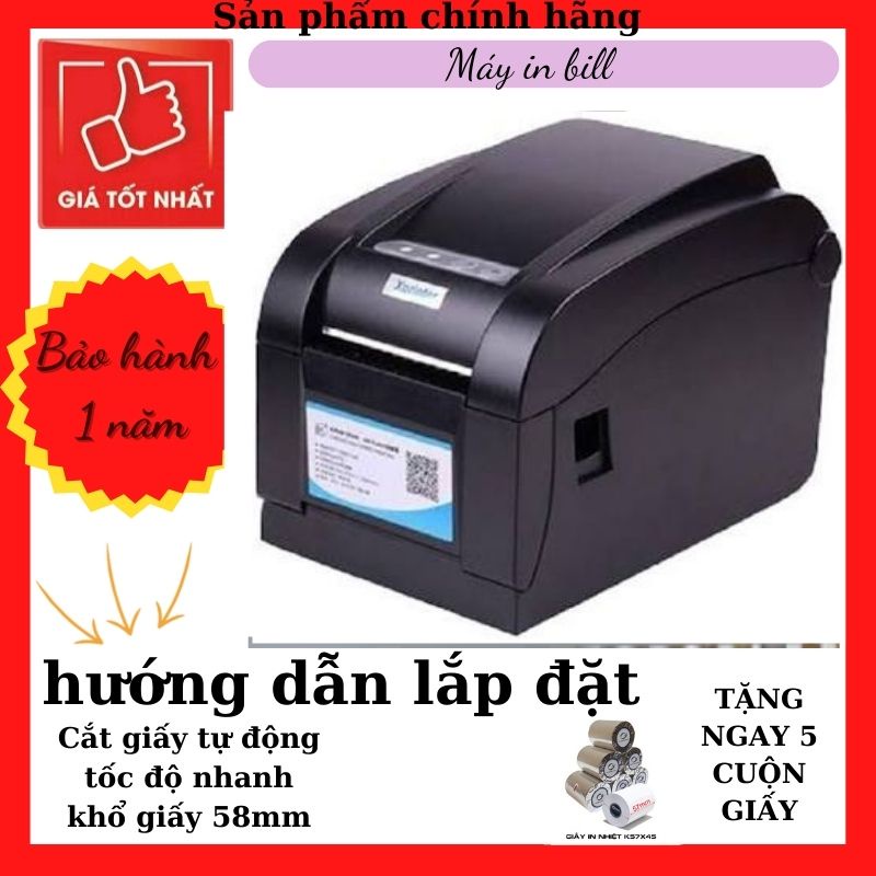 [HỖ TRỢ LẮP ĐẶT] Máy In Đơn Hàng Shoppe...- BH 12 Tháng Mới 100% - Máy In Tem Mã Vạch Shoppe