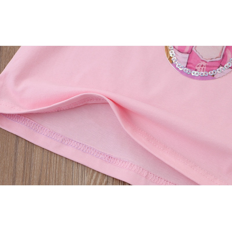 Áo T-shirt lấp lánh tinh xảo kiểu Hàn cho bé gái, Áo trên đẹp mắt công chúa bán chạy năm 2023