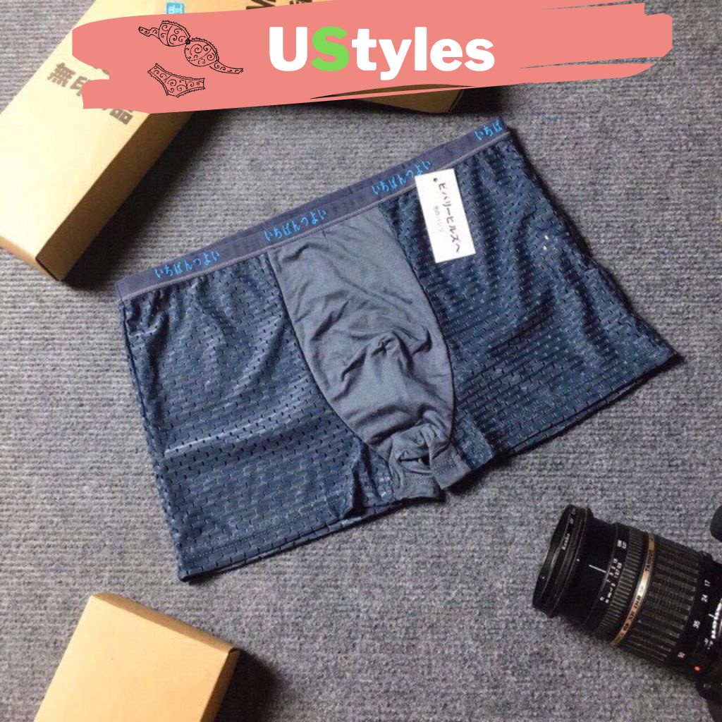 Quần Lót Nam boxer. Quần Sịp Đùi Nhật lưới Có Lỗ Thông Hơi Hàng Bán Shop Có lỗ thoát khí co dãn hút mồ hôi - UStyles