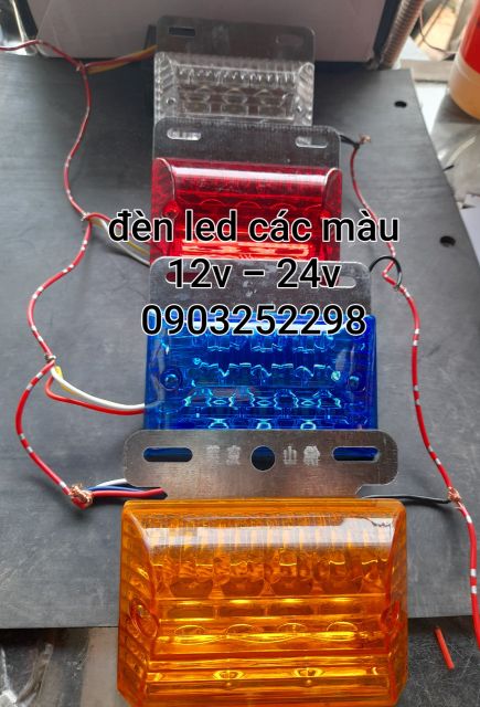 [Mã LIFEAU5SALE giảm 20k đơn 50k] Đèn led ốp sườn xe ô tô tải , xe thùng các màu 12v - 24v NCK