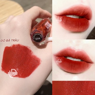 Son lì son kem dolly diamond velvet không chì chính hãng ^màu đỏ bã trầu^