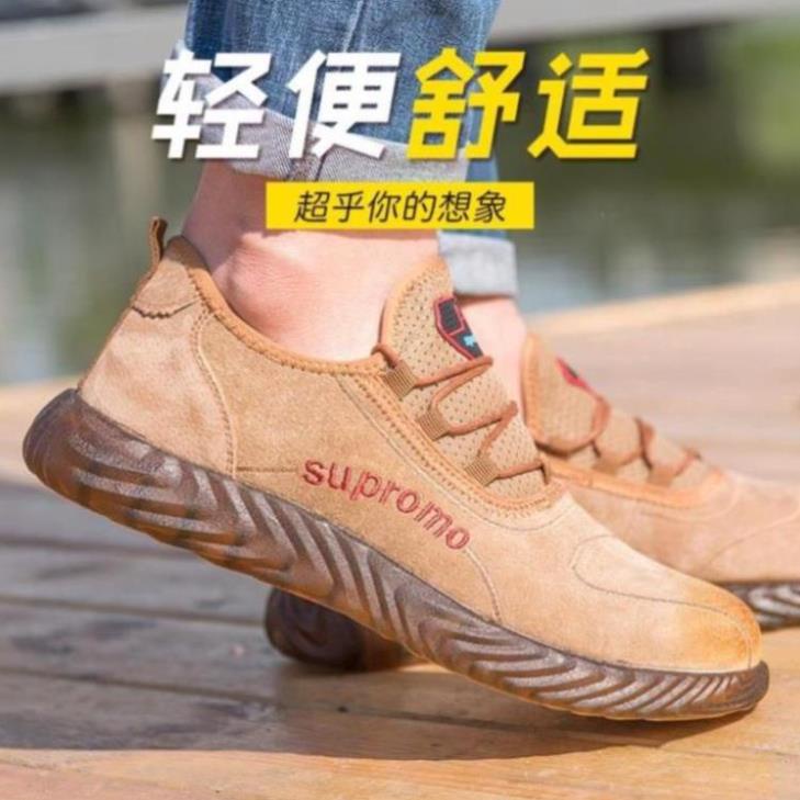 Giày Bảo Hộ Lao Động Da Bò Mũi Thép Chống Trượt / Va Chạm An Toàn Cho Nam > ! $ = !! _(&*J