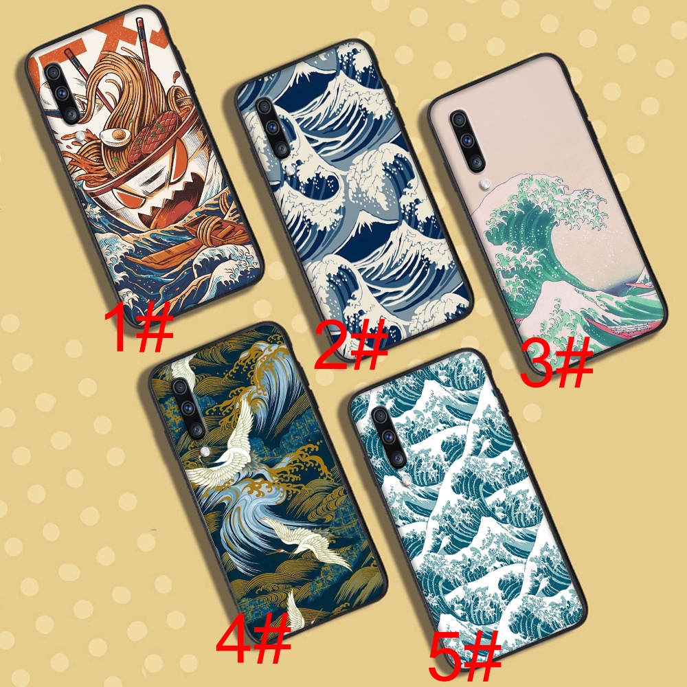 A-163 Great Wave Art Soft Case Compatible for Samsung Galaxy A11 A21S A41 M51 A01 A21 A31 A71 M31 A51