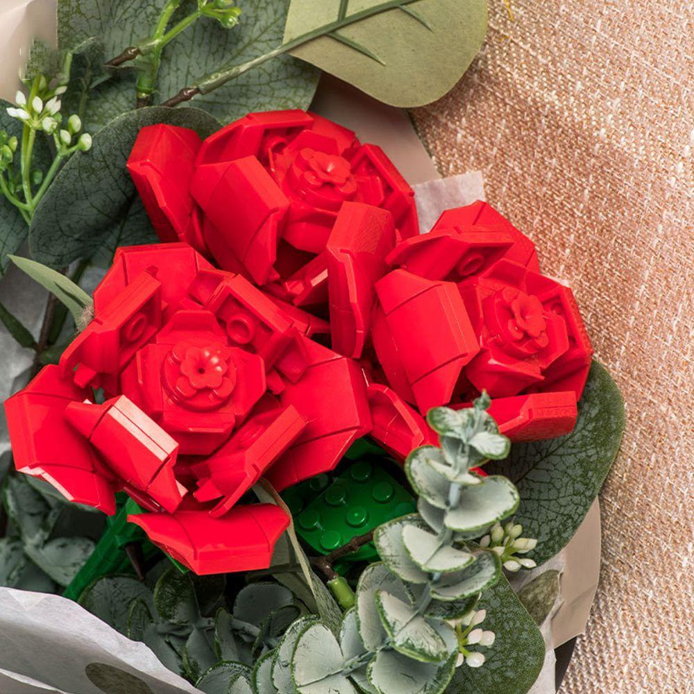 Layor1 Bộ Đồ Chơi Lắp Ráp Hình Hoa Hồng Đỏ Vĩnh Cửu