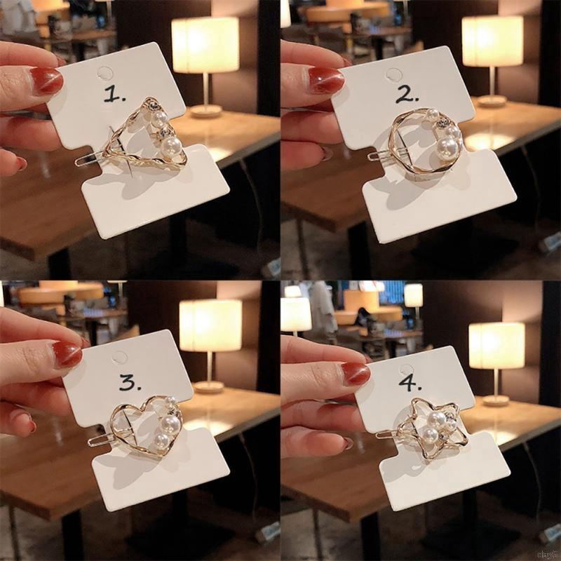 Day6 Women Korean Fashion Accessories Hollow Out Pearl Hairgrip