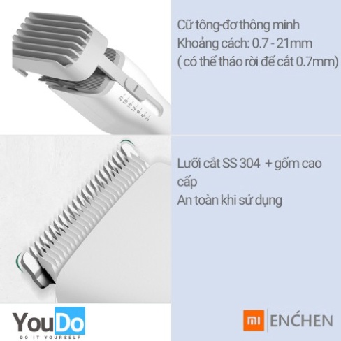 Tông đơ cắt tóc Xiaomi-Enchen Boost