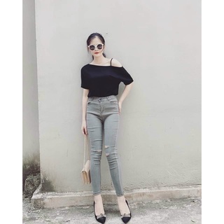 ÁO PHÔNG LỆCH VAI 3 MÀU CHO NỮ