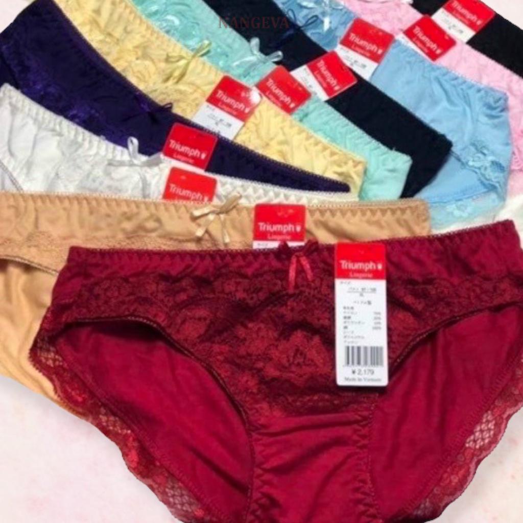 Quần Lót Nữ Cotton Phối Ren Nâng Mông NANGEVA