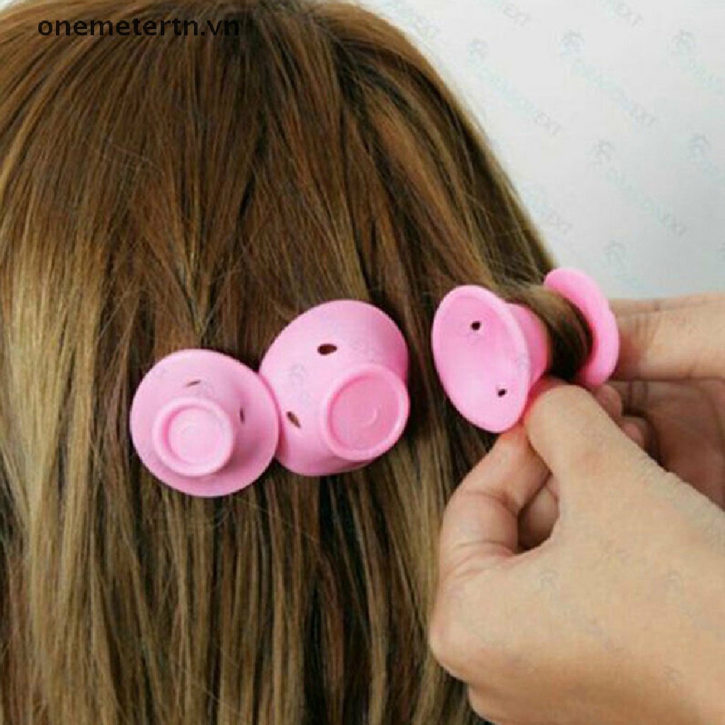 Set 10 Lô Silicone Cao Su Mềm Uốn Tóc Không Dùng Nhiệt