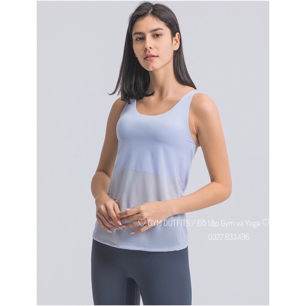 Áo Tập Free To Be Wild 2 -in- 1 Tank - Áo Tank Liền Bra Tập Gym Yoga Cao Cấp