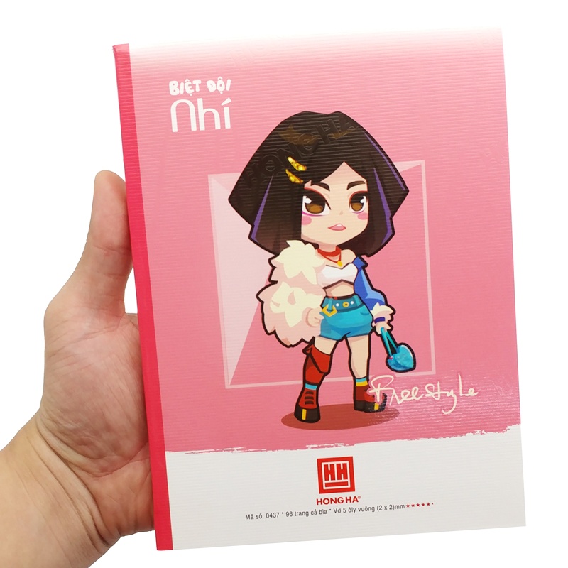 Vở Class Biệt Đội Nhí - 5 Ô Ly 96 Trang - Hồng Hà 0437 - Mẫu 4