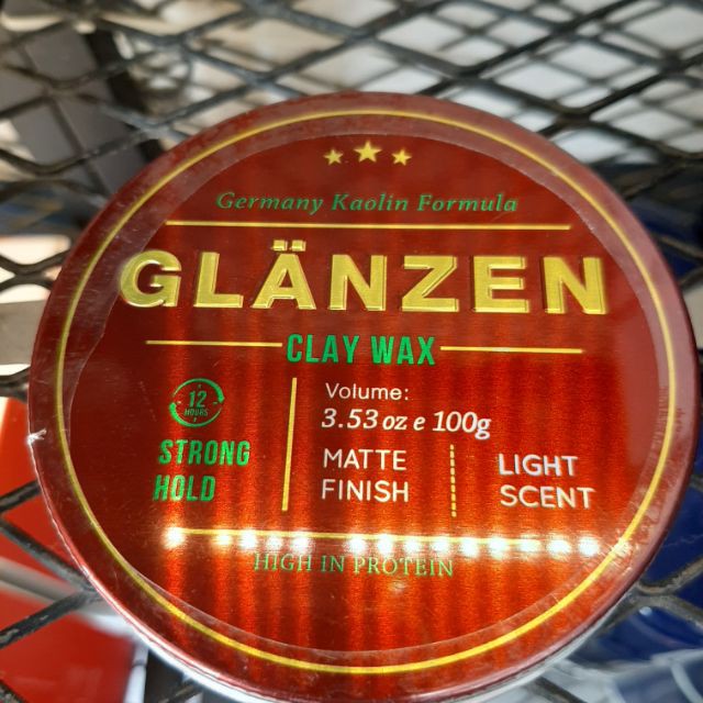 Sáp Vuốt Tóc Glanzen Clay Wax Chính Hãng 30Shine 100g