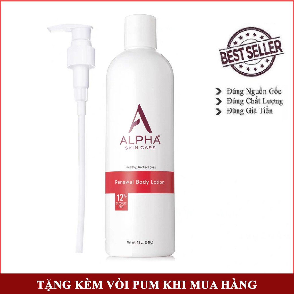 [Chính Hãng] Sữa Dưỡng Thể Alpha Skincare Renewal Body Lotion 12% AHA