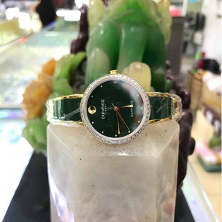 Đồng hồ nữ SUNRISE 9968SB xanhL, đính hạt, Vành Đá sang trọng quý phái