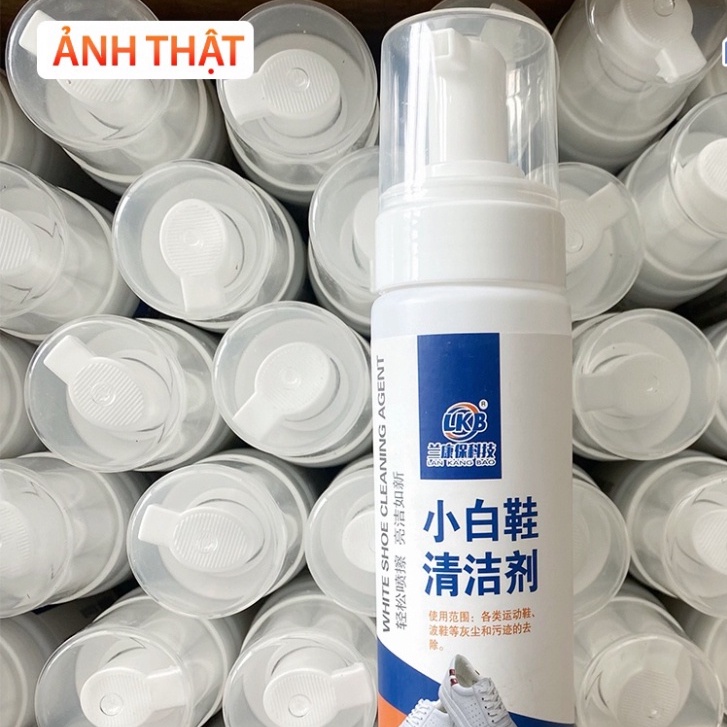 Chai Xịt Vệ Sinh Giày Cao Cấp 200ml - Bình Xịt Bọt Làm Sạch, Làm Trắng Giày Dép Siêu Tốc YUKIBLOOM