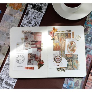 Sticker vintage cổ điển đa dạng mẫu đẹp mắt Be Tiny Be Tiny