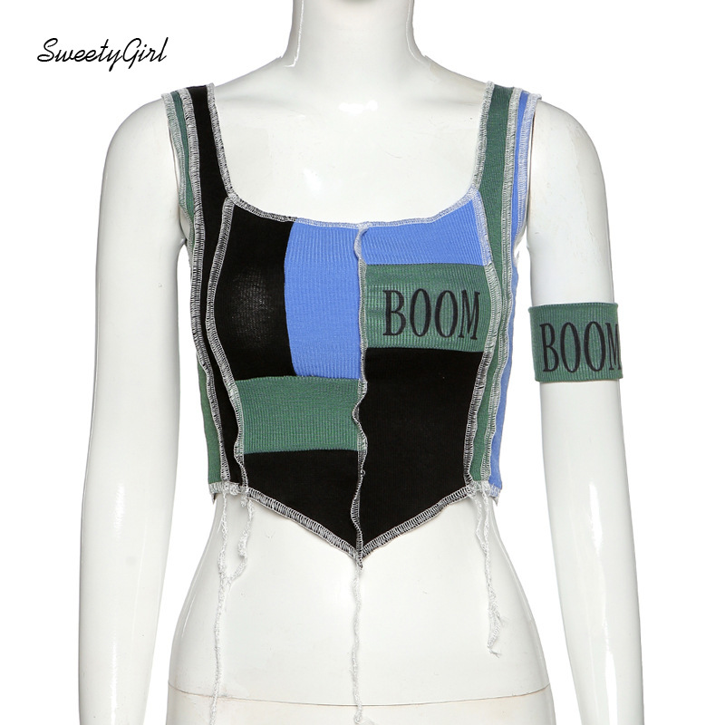 Áo thun tay ngắn thêu chữ phong cách trẻ trung hợp thời trang cho nữ