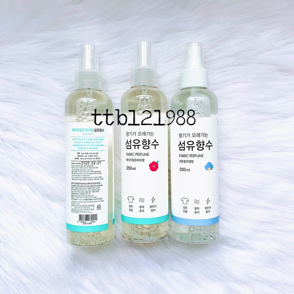 Xịt Thơm Quần Áo Fabric Perfume (250ml) | Thế Giới Skin Care