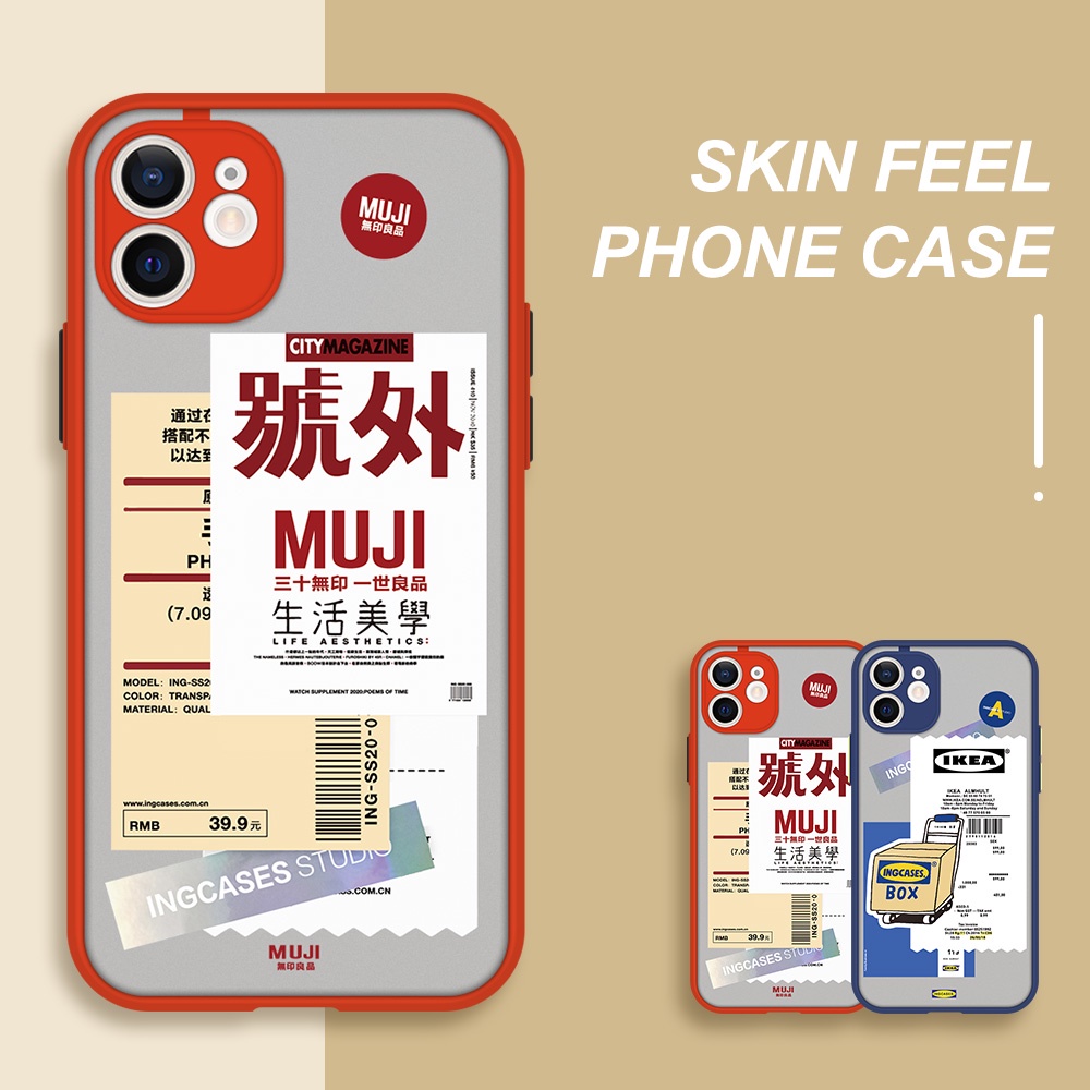 Ốp điện thoại MUJI cho Huawei Nova 3i 2i 7 4 6 5i 5 Pro Huawei Nova 5t Y9 Prime Y7A Y6P Y6 Y6S Honor 20 Lite Pro