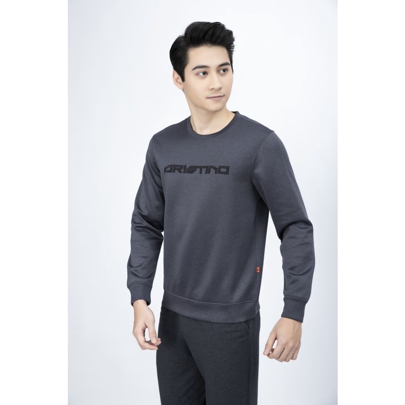 Áo nỉ thể thao ,áo thu đông nam Aristino from rộng bo viền  ASW006W1