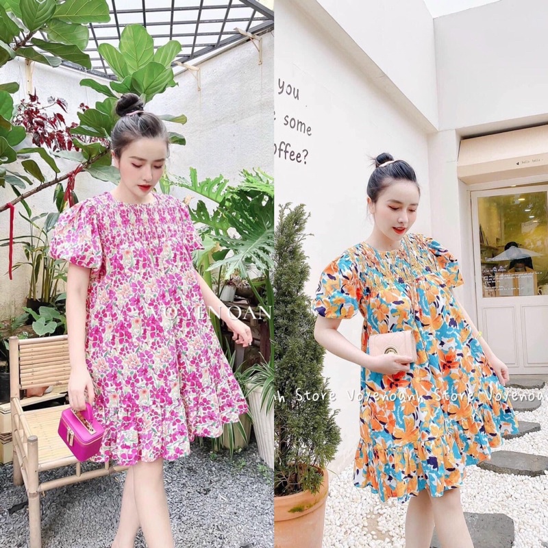 Váy xuông , bầu bí bon chen