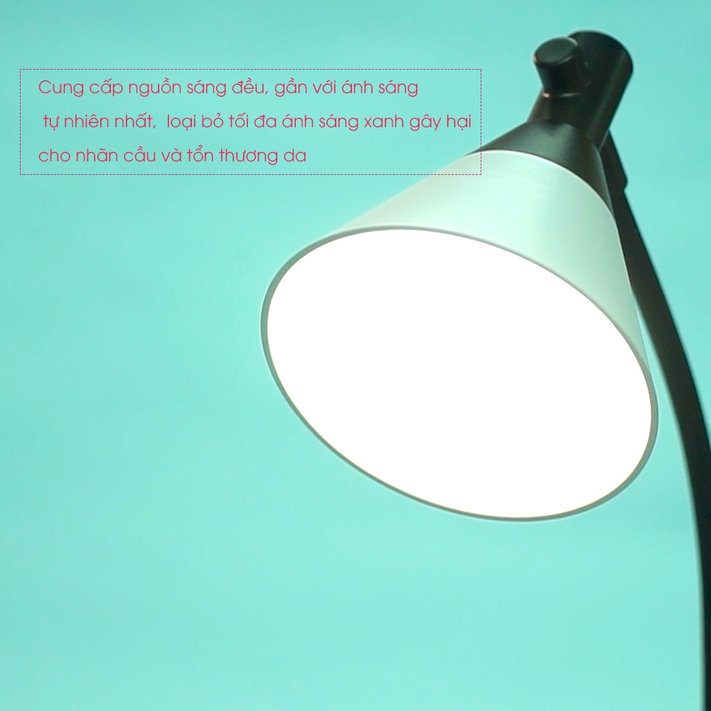Đèn Học Để Bàn Tích Điện Chống Cận 3 Chế Độ Sáng Cảm Ứng Thông Minh Hồng Hà - 3546