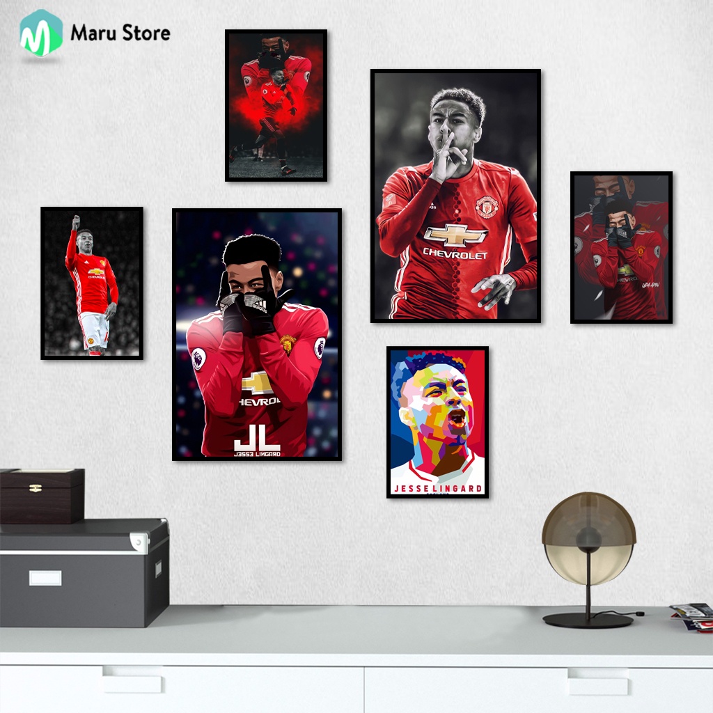 Bộ 6 Tranh Canvas Cầu Thủ Bóng Đá Lingard Của Manchester United