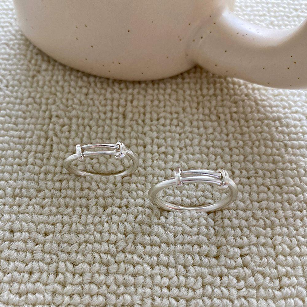 Nhẫn Thời Trang Hàn Quốc Bằng Đồng Phong Cách Vintage Cho Cặp Đôi