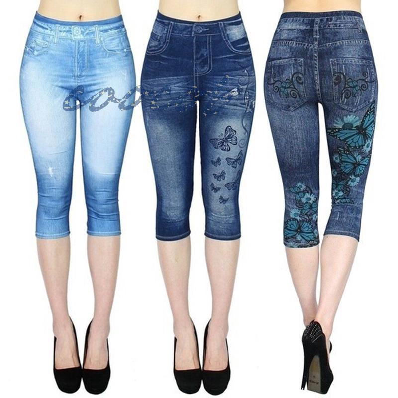 Quần Legging Giả Jean Thời Trang Nữ