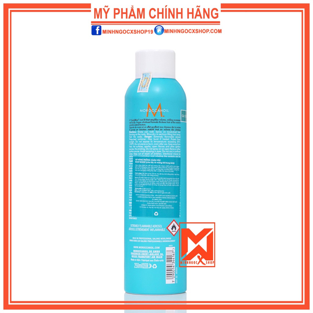 MOROCCANOIL XỊT TĂNG PHỒNG MOROCCANOIL Volume ROOT BOOST 250ML CHÍNH HÃNG