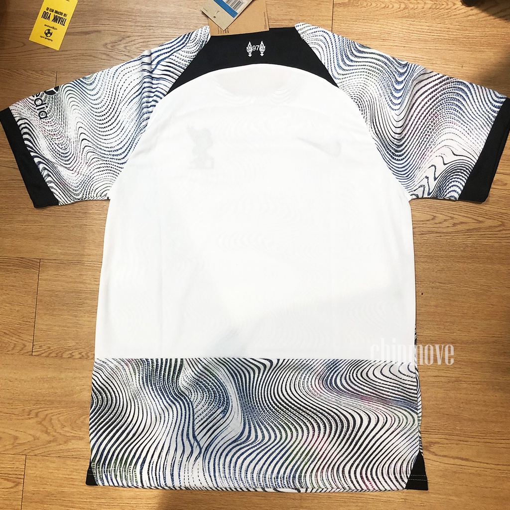 Bộ áo bóng đá Liverpool Trắng sân khách Thái cao cấp