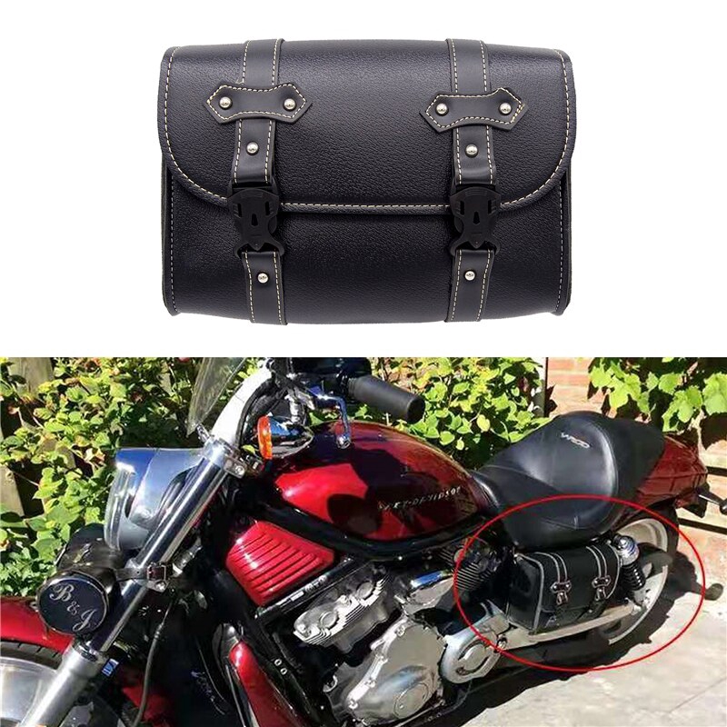 Túi Da pu Đựng Đồ Gắn Yên Xe Moto honda sportste 1200