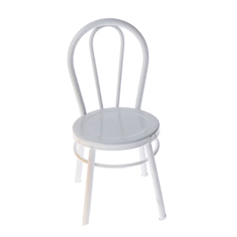 Mô Hình Ghế Ngồi Ăn Bằng Sắt Thời Trang Cho Nhà Búp Bê