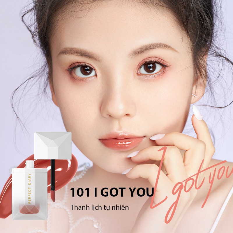 Perfect Diary Son bóng perfect diary ReadMe Rippled Lip Gloss High Shine Finish Perfect Diary 6 màu 4g