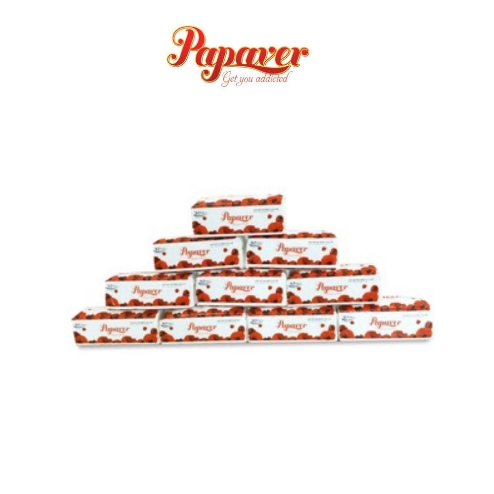 Khăn giấy rút đa năng cao cấp Papaver, 200 Tờ, 2 Lớp, 100% Bột Giấy Nguyên Sinh