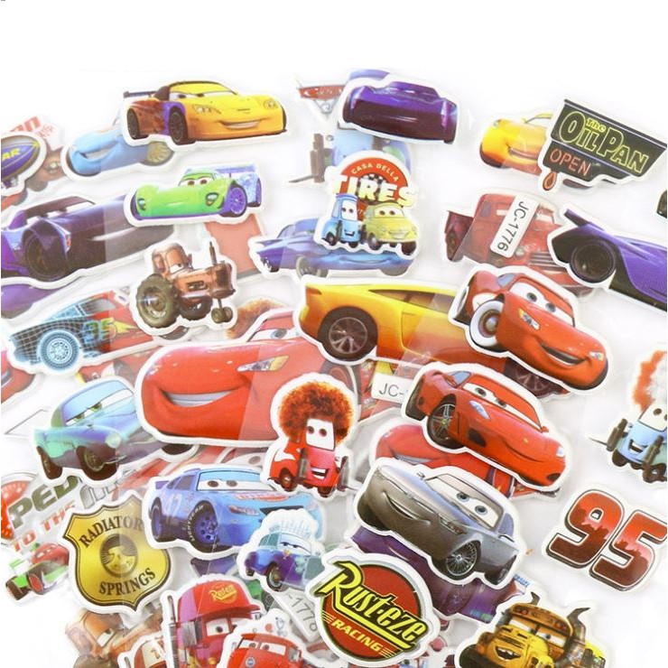 Sticker Dán Trang Trí Hoạt Hình Thế Giới Xe Cars