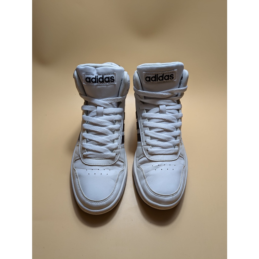 Giày 2hand adidas Hoops 2.0 Mid White Black - BB7208 - Giày Cũ Sài Gòn