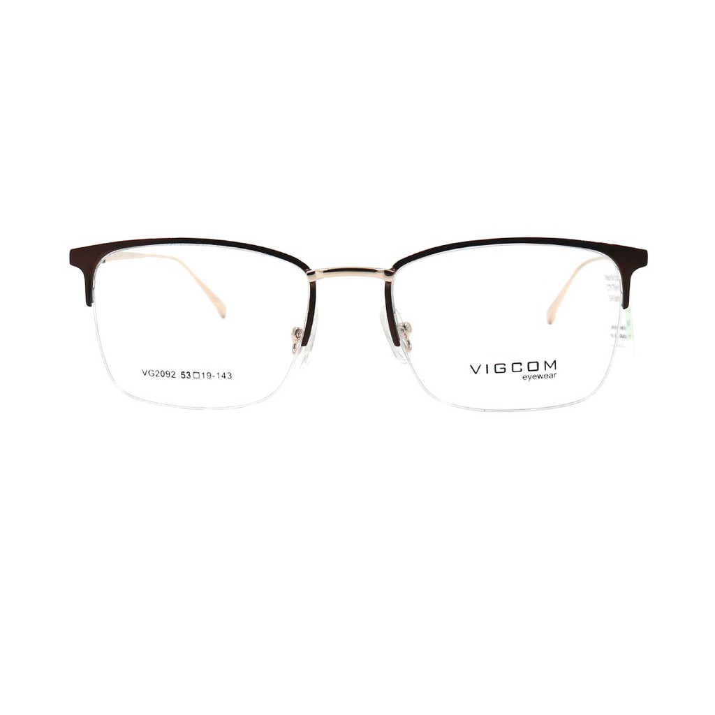 Gọng kính nam nữ Vigcom VG2092 chính hãng, thiết kế dễ đeo bảo vệ mắt