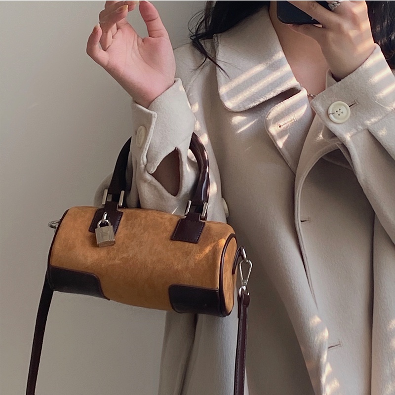 Túi Xách Đeo Vai Mini Vải Nhung Thiết Kế Dễ Thương Cho Nữ