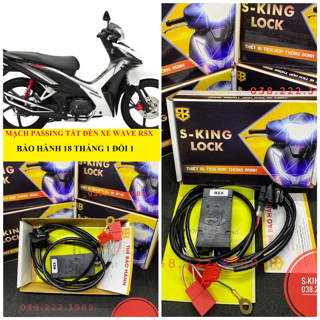 Mạch Passing Tắt Đèn Wave Rsx Cao Cấp | S-KING LOCK BẢO HÀNH 18 THÁNG 1 ĐỔI 1