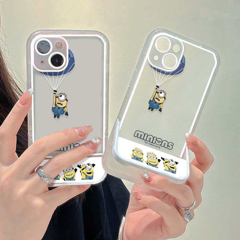 Ốp Điện Thoại TPU Mềm Trong Suốt In Hình Hoạt Hình Có Giá Đỡ Cho IPhone 13 7 8 Plus X XS Max XR 1112 Pro Max SE 2020