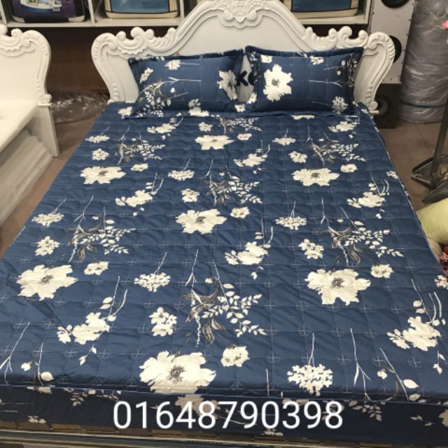 (Cận cảnh) Bộ chăn ga gối chun trần hãng  ALNENA