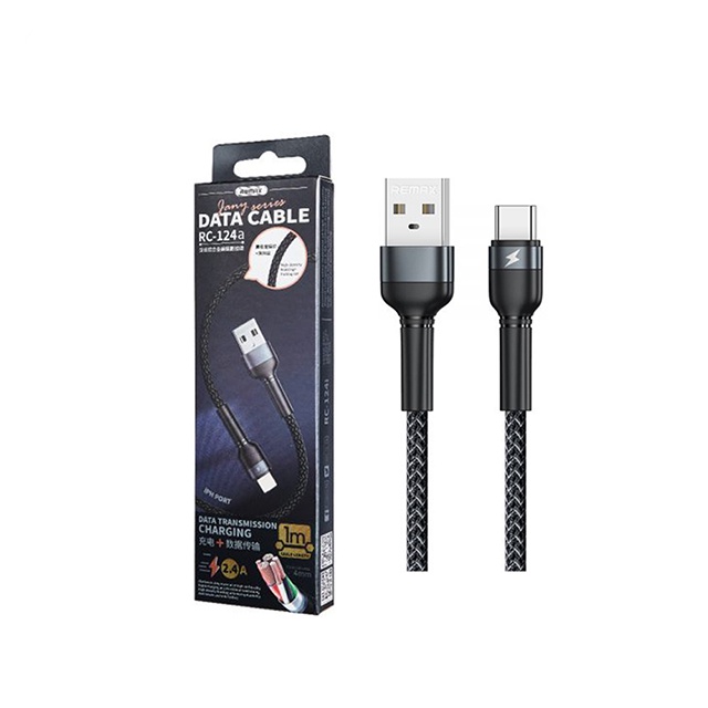 Cáp sạc Type C siêu bền Remax RC-124a